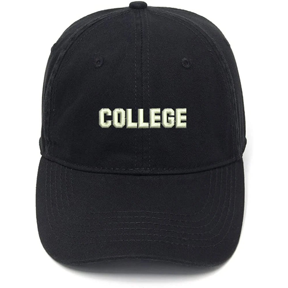 

Lyprerazy Men's Baseball Cap College Embroidery Hat Cotton Embroidered Casual Baseball Caps