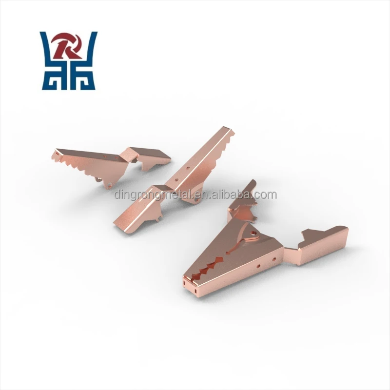 Professional Manufacturer Custom Alligator Clips Pure Copper Power Clip Battery Clamp Connector Cable Lead Clip