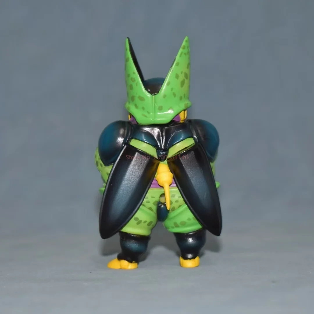 Dragon Ball Z Anime Figure Cell, Boneca bonito Q Versão, Modelo PVC, Desktop Collection, Crianças Ornamentos, Birthday Toy Gift, Gk