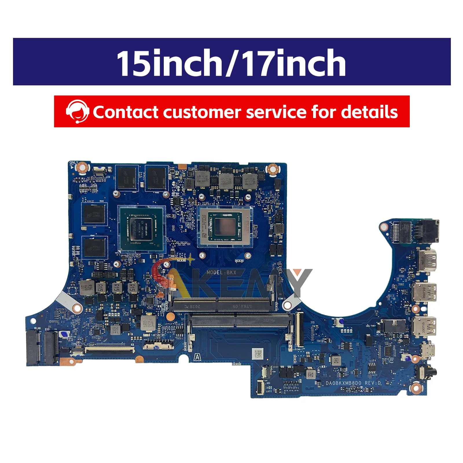 DA0BKXMB8D0 Motherboard Laptop untuk ASUS TUF Gaming FA506I FX506IC FX506II FX506iH Mainboard Notebook dengan Tes CPU R3 R5 R7 OK