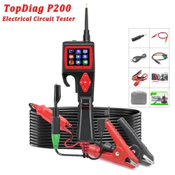 Topdiag P200 Power Probe Automotive Electric Circuit Tester 9V-30V Battery Relay Injector Activating Vehicle Diagnostic Tool Kit