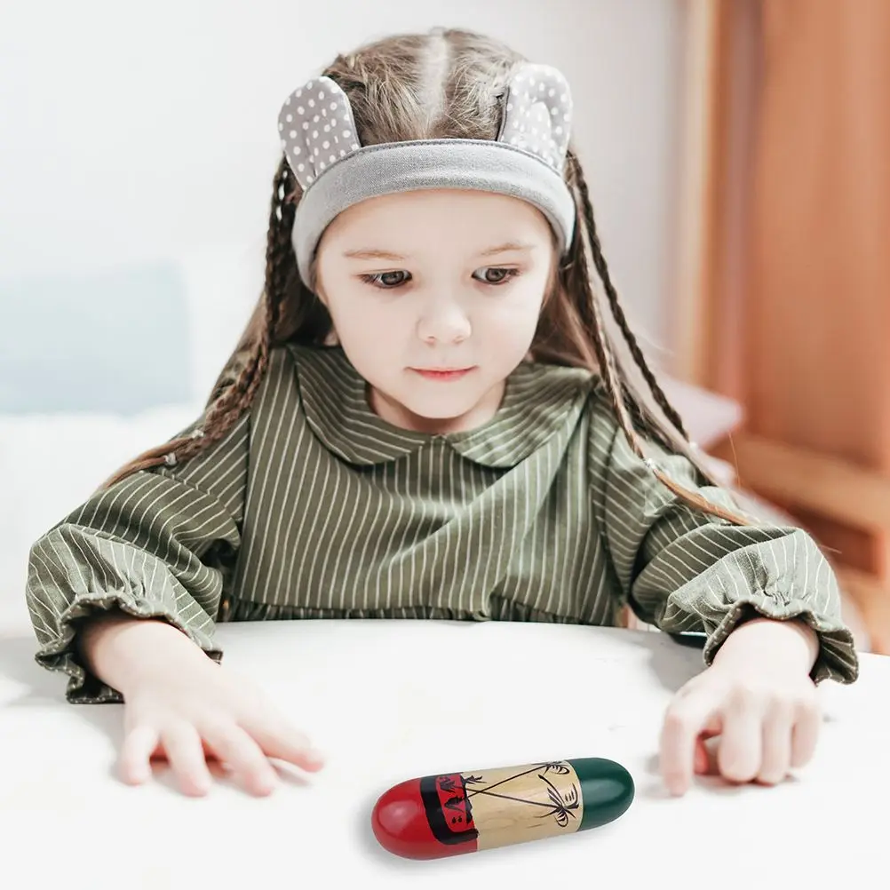 Juguete de tambor de madera, instrumento de percusión, juguete educativo Musical, juguetes para niños, tubo de sonido de lluvia, juego recreativo para bebés
