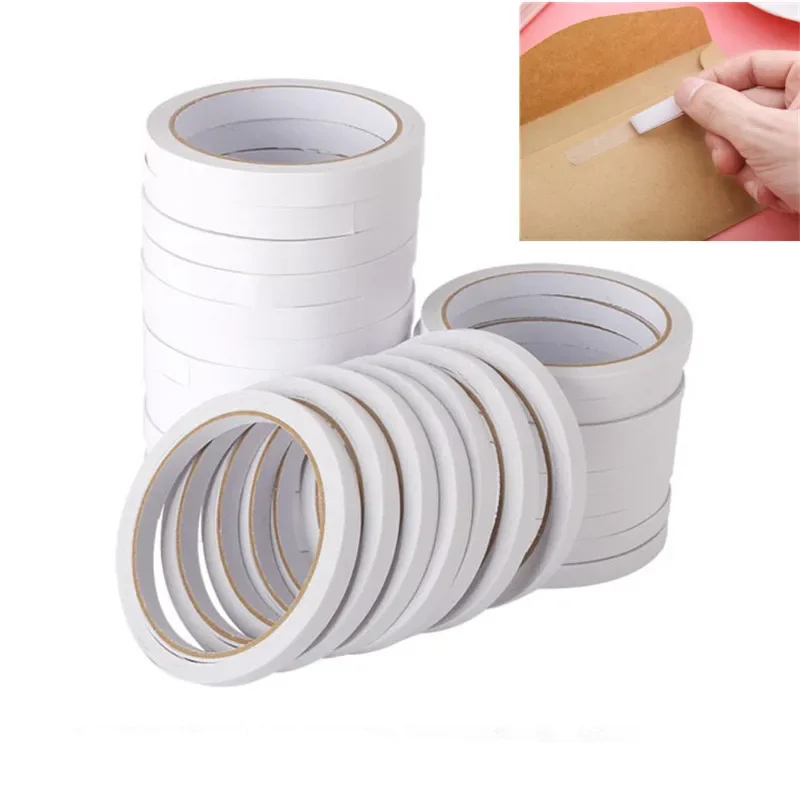 Slim Strong Adhesive Double Sided Sticky Tape White Powerful Double Faced Adhesive Double Side Tape Double Sided Adhesive Tape