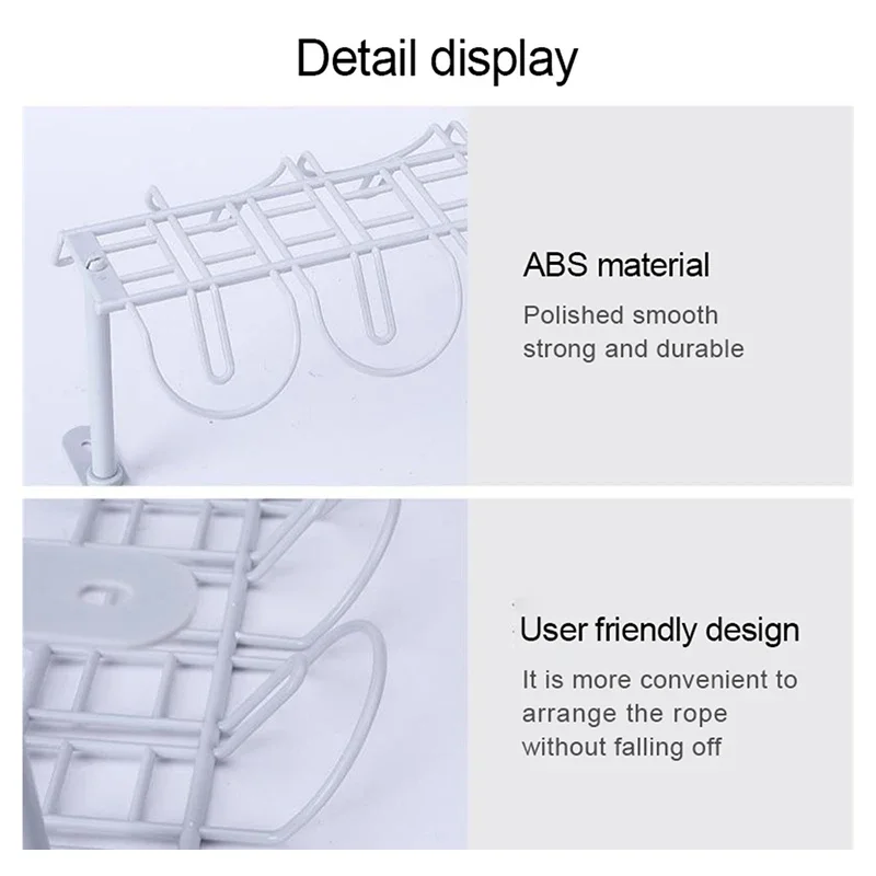 Home Office Desk Cable Organizers Under Table Wire Storage Rack Desk Bottom Shelf Outlet Holder Hanging Wire Cord Management