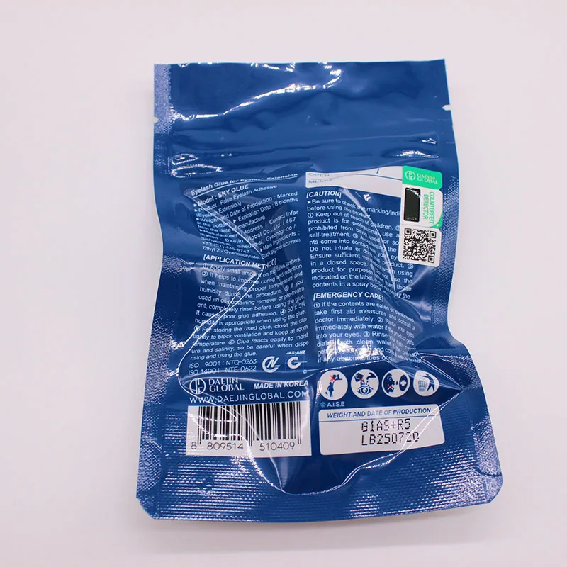 5 pçs cola sky s + tipo para extensões de cílios postiços céu vermelho boné adesivo 1s secagem rápida coreia lash suprimentos 5ml ferramentas de maquiagem