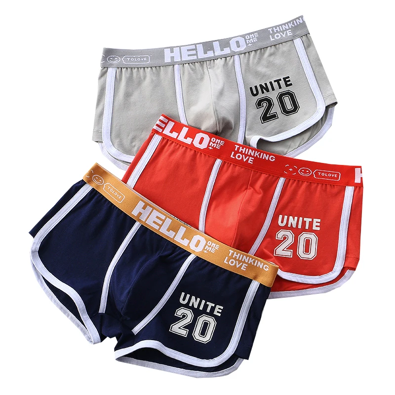 6pcs/lot Cotton Men Underwear Fashion Male Large Size Boxershorts  Men Underwear Comfortable Solid Underpant New Style Men Boxer