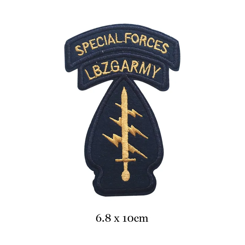 Toppe ricamate Patch militari per abbigliamento ferro sui vestiti U S esercito motivo grado Airborne Applique strisce Badge bracciali fai da te