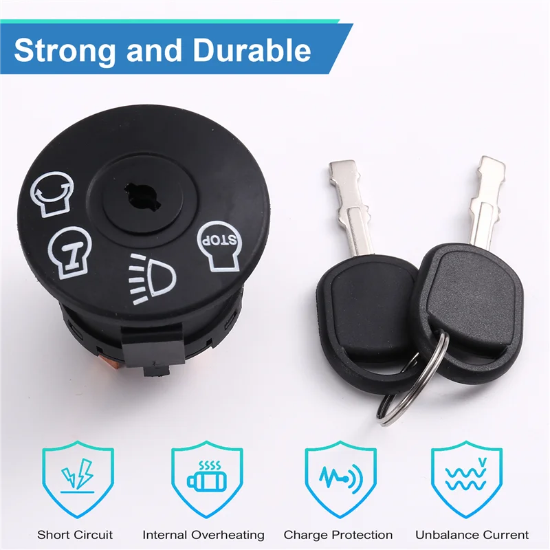 สวิตช์กุญแจสตาร์ทเครื่องตัดหญ้า John Deere รุ่น B23B พร้อมกุญแจ 532163968 532175566 925-17 สำหรับรถแทรกเตอร์