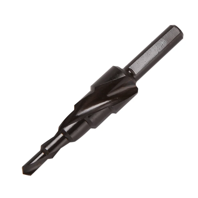 ABRW-9PCS 4-32MM HSS Cobalt Step Drill Bit Set Nitrogen High Speed Steel Spiral For Metal Cone Triple-Cornered Shank