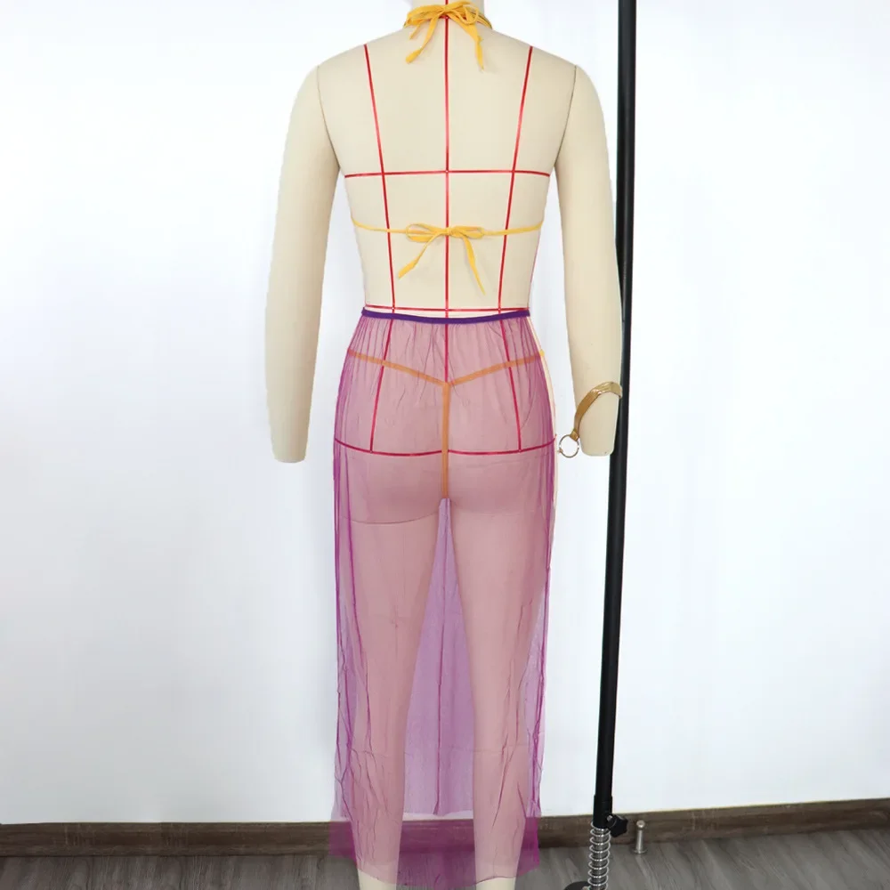 امرأة مثير مجموعة الملابس الداخلية شبكة صيد السمك المثيرة الملابس تأثيري بيكيني Ropa الخيال Lenceria الساخن Dancewear متجرد الملابس مثير ازياء #5