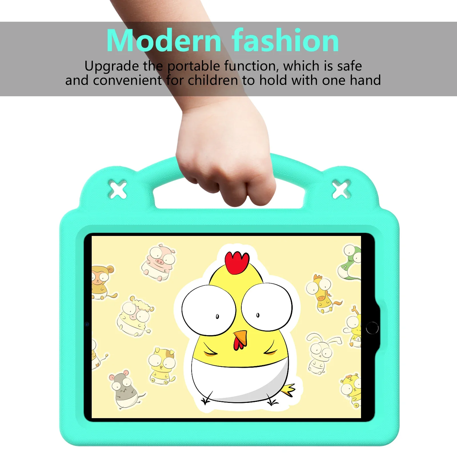 Kids Case for iPad mini 5 4 3 2 1 7.9 inch Shockproof Cartoon EVA Bear Tablet Cover for A1432 A1454 A1538 A2124 A2126 A2133