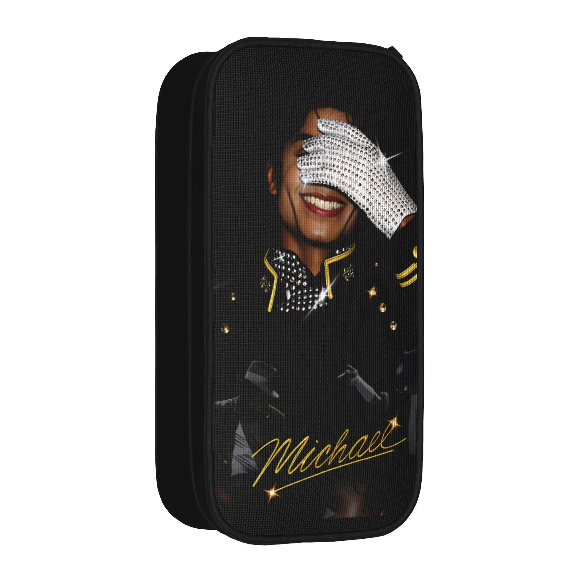 Michael MJ Pencil Case  Boy Girl Cute Pencil Box Graphic Back To School Pencil Cases Stationery Organizer Birthday Present