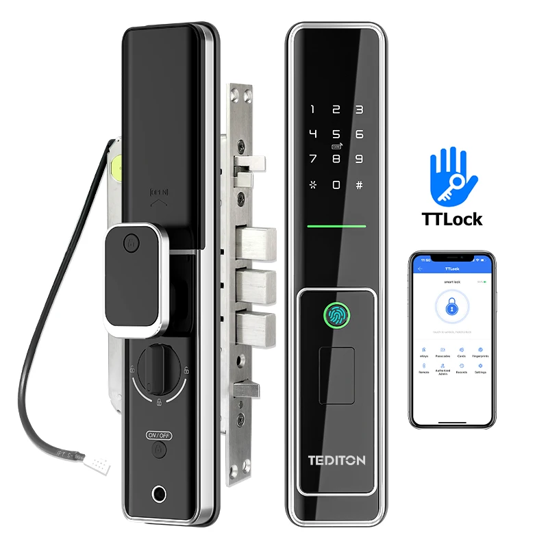 

Home Security Ttlock Waterproof Voice Control Electric Door Lock Smart