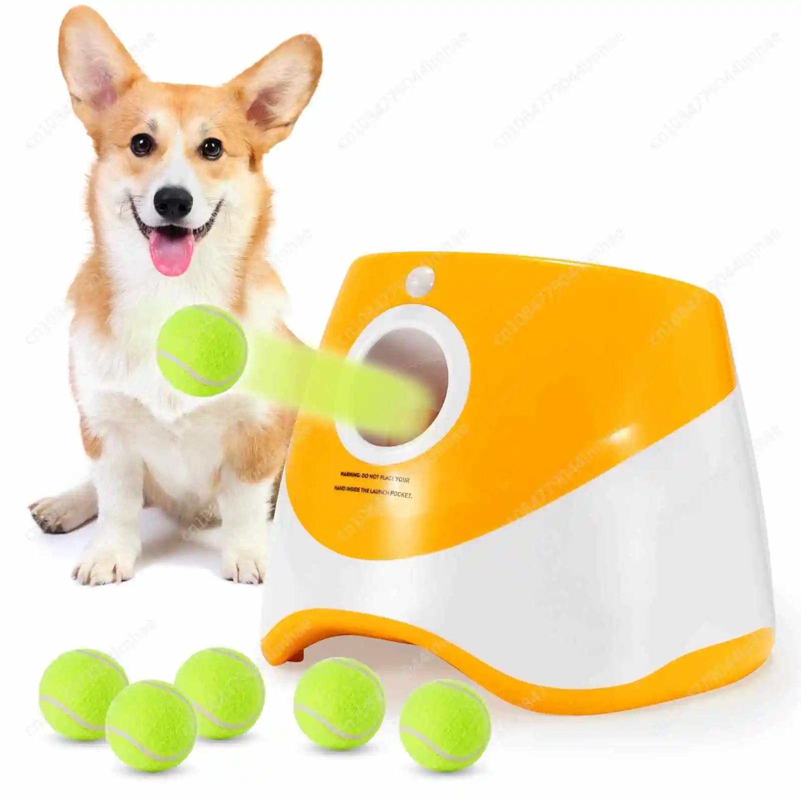 Automatic Pet Throw Jump Ball Dog Catapult Ball Launcher Dog Toy Bulldog Toy Tennis Machine Automatic Pet Throw