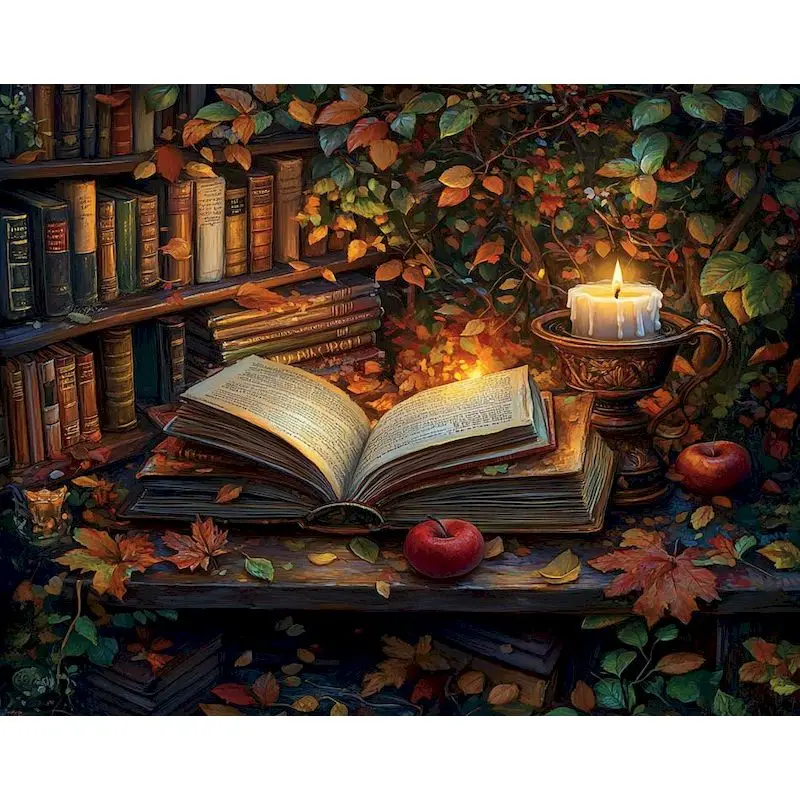 

GATYZTORY Diy Painting By Numbers With Frame Book Landscape Acrylic Paint On Canvas Picture By Numbers For Adults Starter Kits