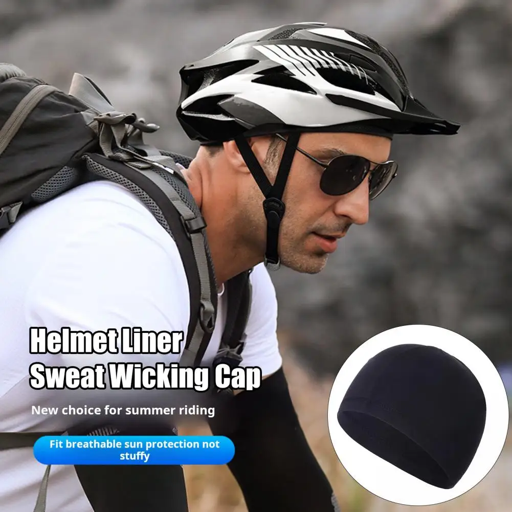 Quick Dry Cycling Cap Motorcycle Helmet Liner Bike Summer Running Riding Anti-sweat Quick-drying Breathable Sports Cycling Hat