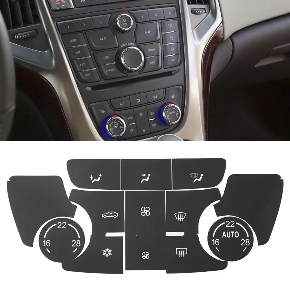 AC Button Repair Decals Stickers Fit for Opel/Vauxhall Mokka for Buick Encore Verano 2012~2017 AC Climate Control Switch Decals