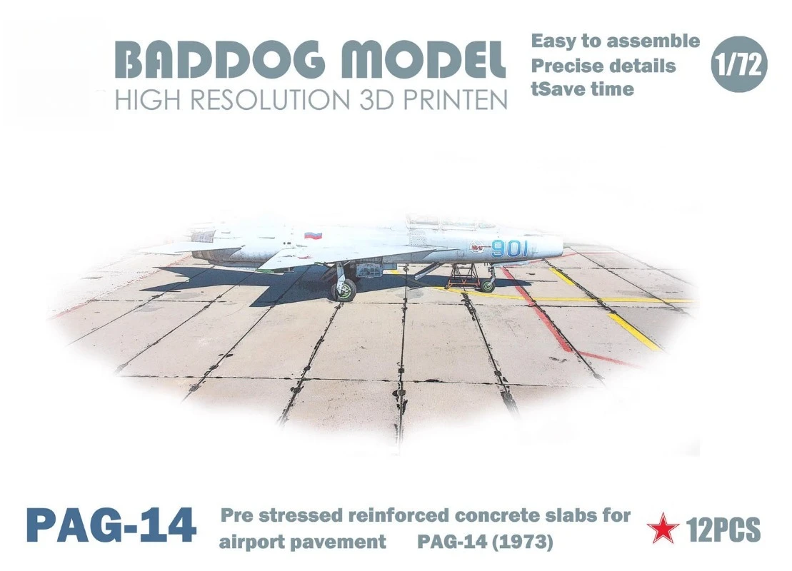 Camel PAG-14 1/72 Stressed Reinforced Concrete Slabs For Airport Pavement-12pcs