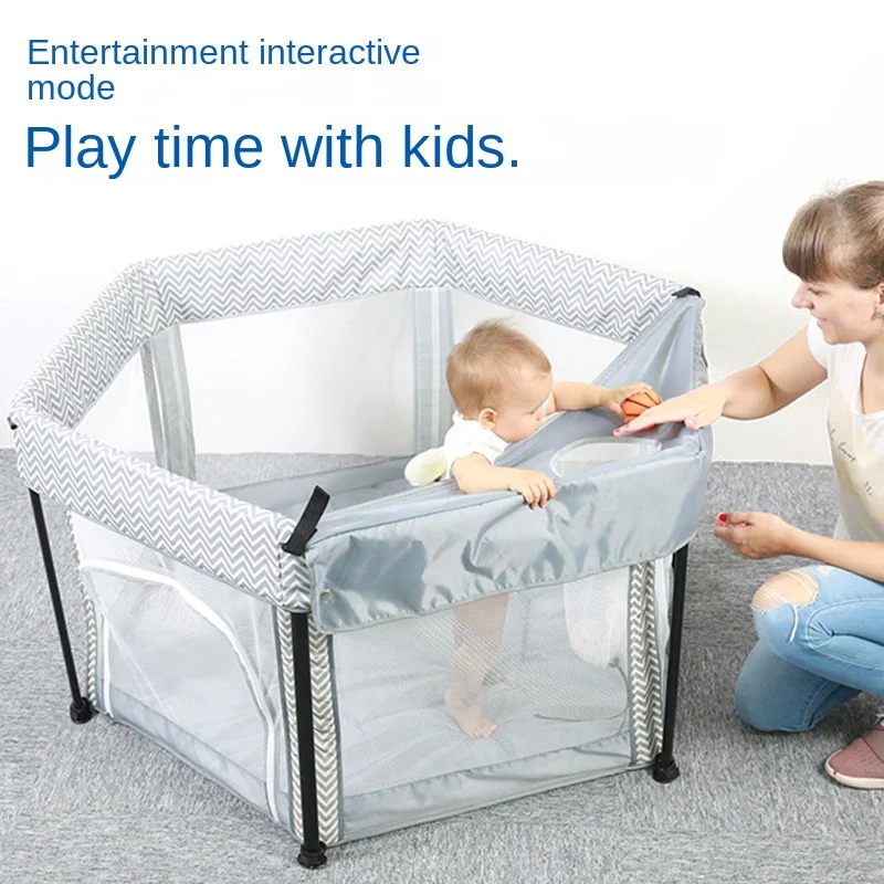 

Baby Playpens Hexagon Foldable Baby Corralitos for Baby Playground Fence Balls Pits Playpen Games Park Indoor Baby Safety Fence