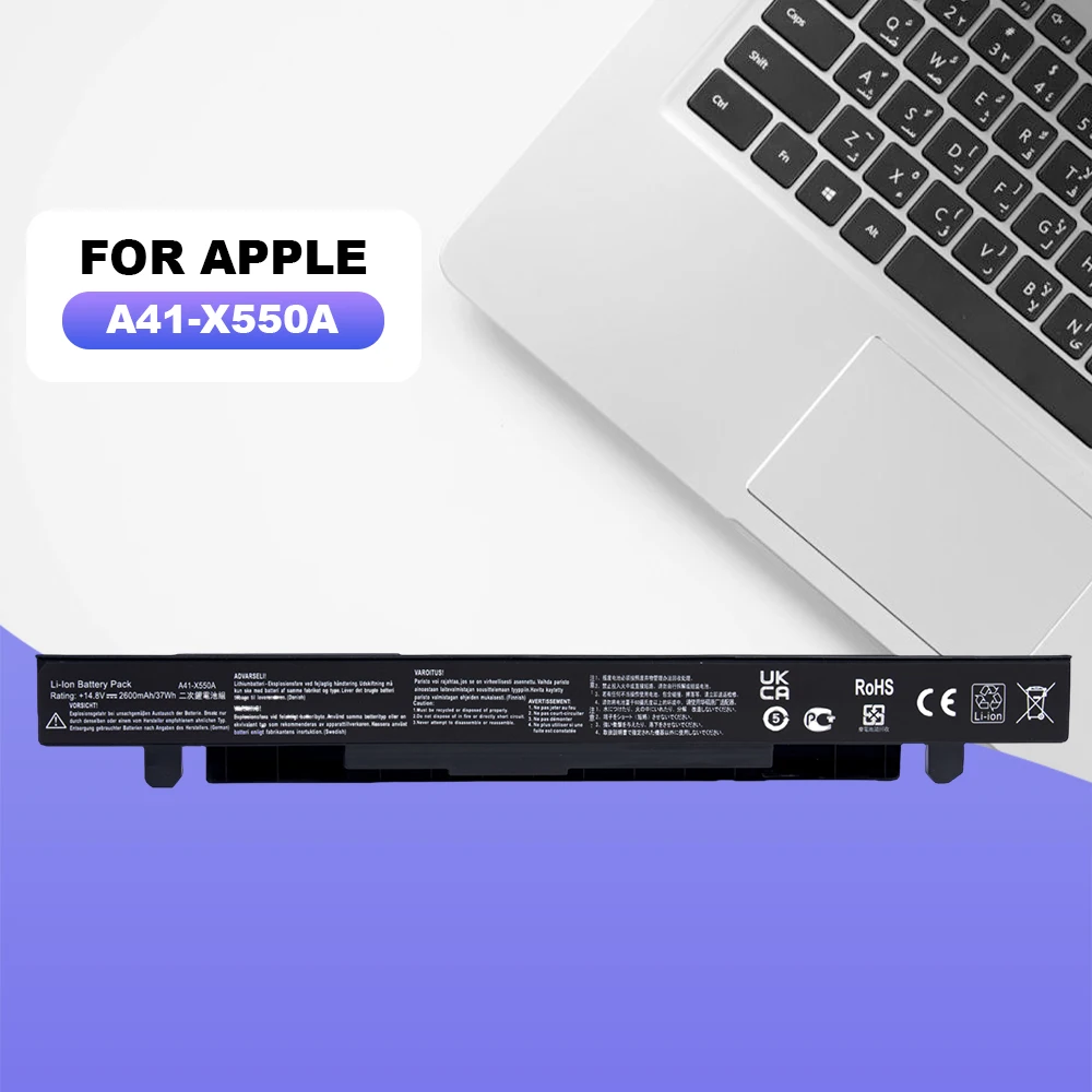 

A41-X550A Новый аккумулятор для ноутбука ASUS A41-X550 A41-X550A X550 X550C X550B X550V X450C X450LA X452 X452E 14,8 В