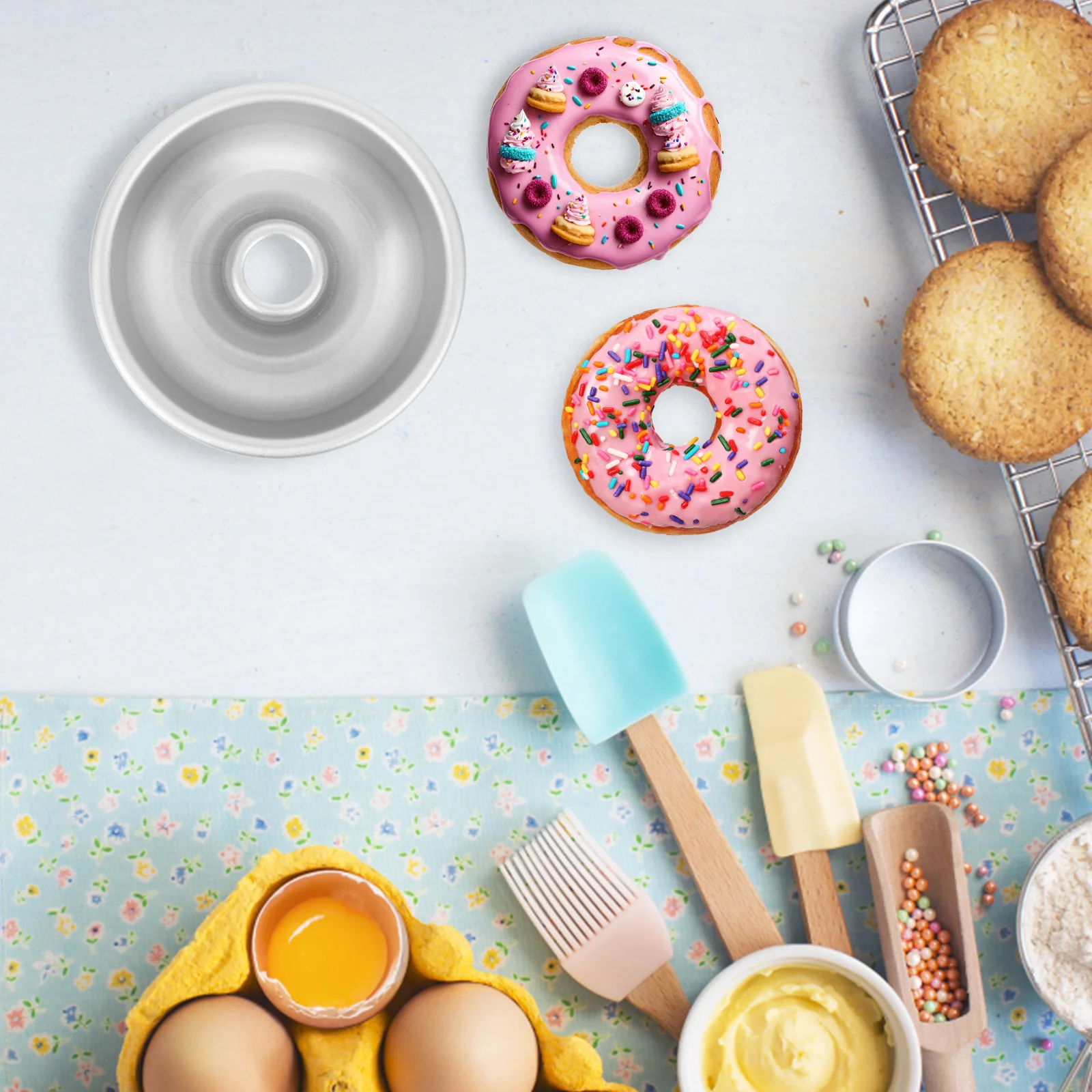 

Aluminum Alloy Cake Mold Baking Pan Nonstick for Home Kitchen Cake Making Supplies Fondant Chocolate Biscuit Metal Baking Pan