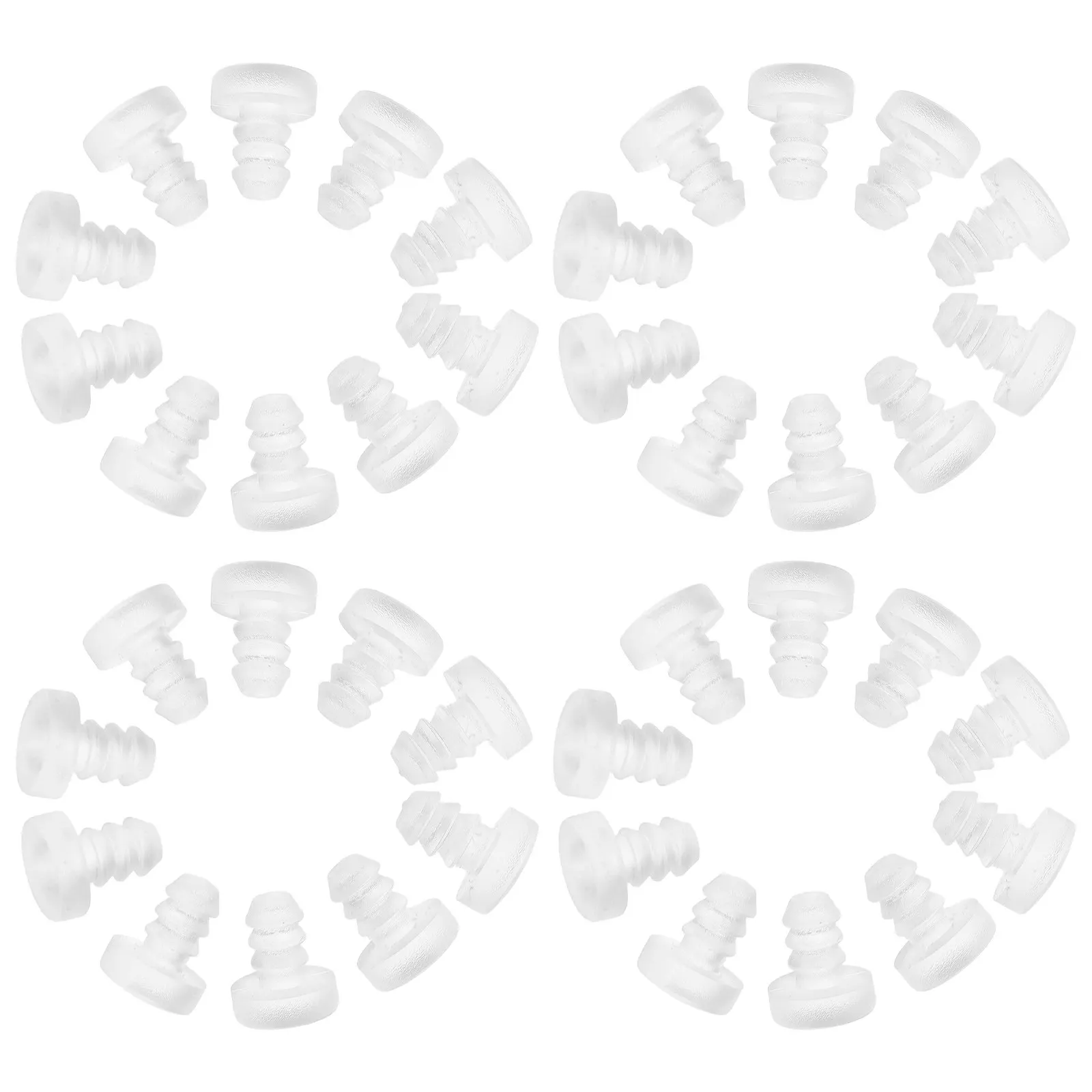 50 Pcs Furniture Clear Bumper Cushions Grip Pads Cabinet Door Guards Bumpers Stem For Kitchen Cabinets Anti-slip Spacers