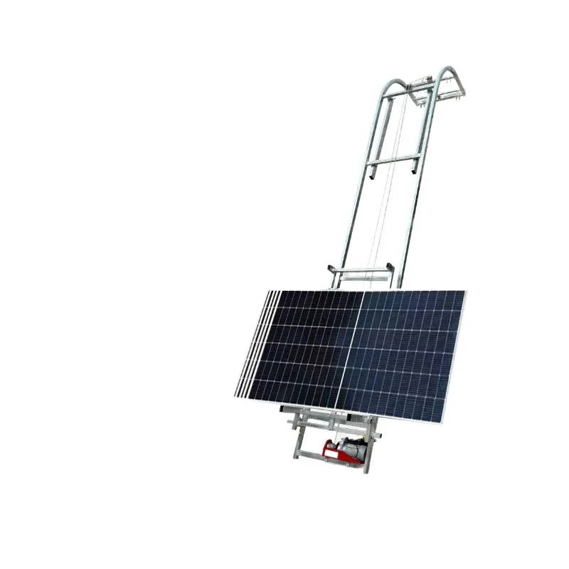 Photovoltaic panel lift, sun room, solar glass door and window hoist, fully automatic to the top of the turn small ladder