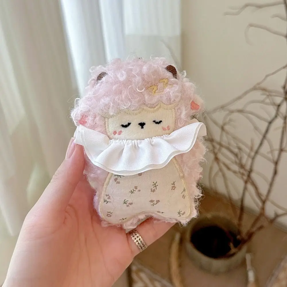 Fashion Cute Sheep Doll Pendant Creative Pretty Curly-haired Lamb Keychain Purse Charm Gift - view 3