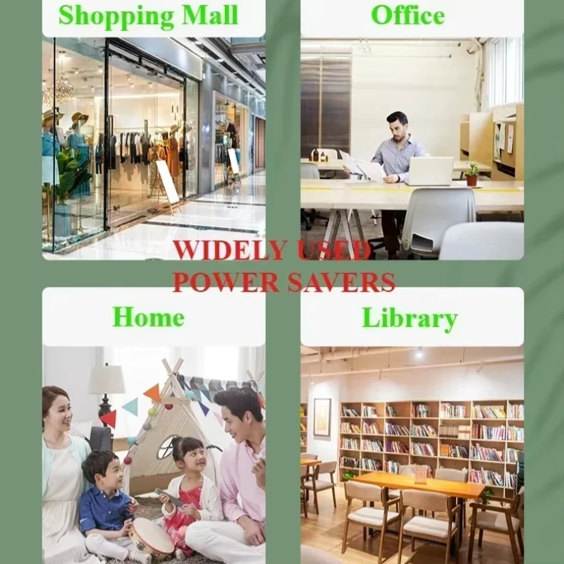 2025 Update Electricity Saving Box Power Saver Energy Savers Stable Voltage Device EU/US Plug 90-250V for Home Office Factory