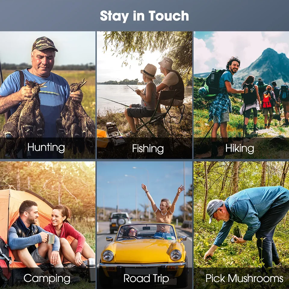 Retevis RB626 Walkie Talkie Powerful 3W Long Range USB C Charging 2000mAh Battery Scrambler Encryption Two Way Radio for Hunting