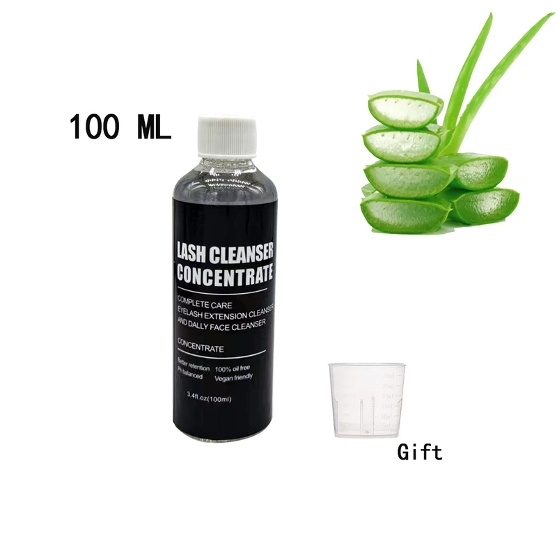 Wimperverlenging Shampoo Concentraat Kit 100ml Wimperbad Schuimreiniger Mousse Geschikt voor dagelijks gebruik gezichtsreiniger concentraten