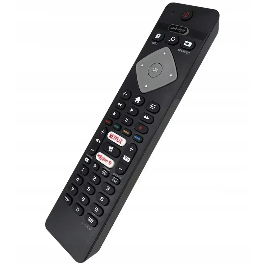 Roua.eu remote control for Philips 4K TV 43pus6754/12-Netflix and Rakuten TV buttons