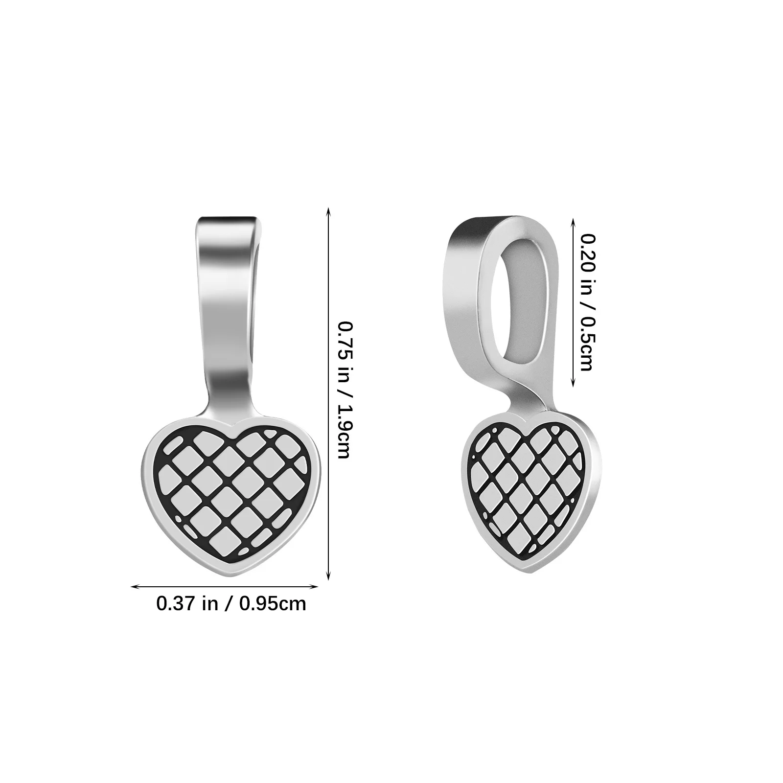 100Pcs Alloy Jewelry Bails Vintage Punk Style Pendant Charms Jewelry Making Supplies Necklace Pendants Men Charms