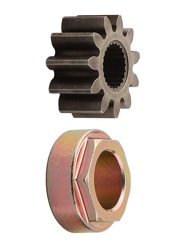 Metal Steering Pinion Gear Hex Steering Bushing Kit 11 Teeth With Splines For Troy For CADET 717-1554 741-04237A 741-04237B