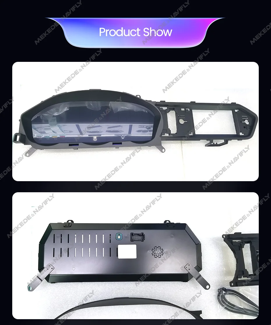 MEKEDE 12.3 Pollici 4 Core Tachimetro Digital Cluster LCD Cruscotto Per Benz Classe C W204 2011-2014 LHD LINUX Sistema