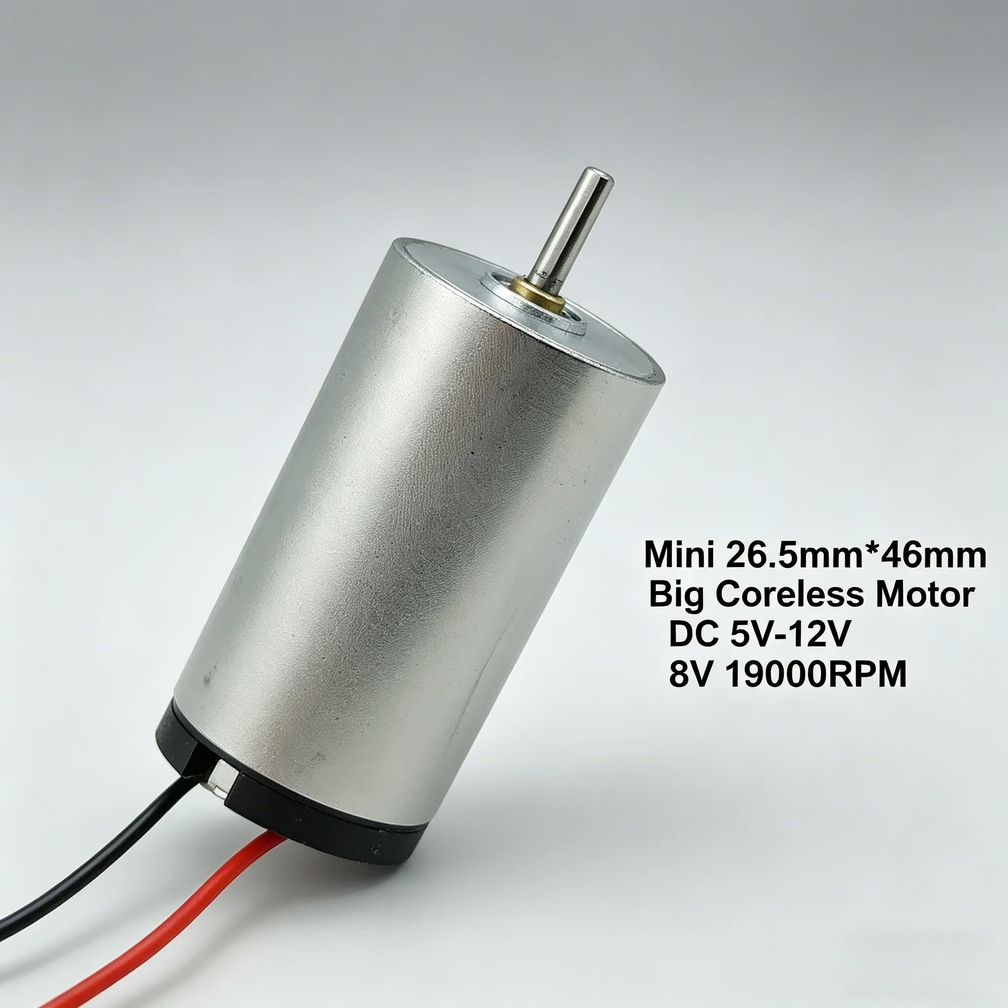 

Mini Coreless Motor 26.5mm*46mm High Speed 19000RPM Large Torque Dual Ball Bearing DC 5V-12V Tattoo Machine DIY Engine for Artwo