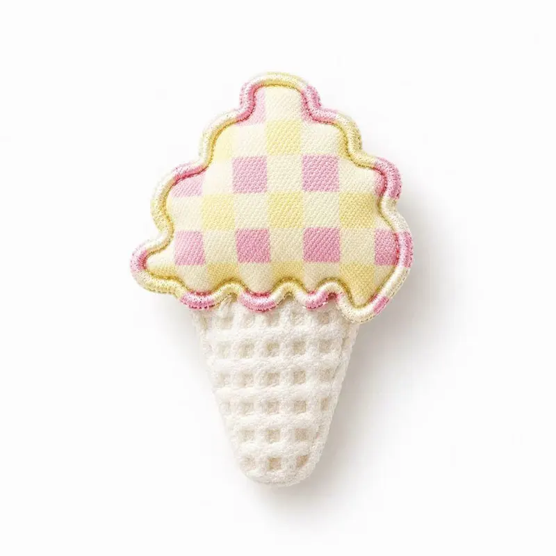 50 Stück Haarschmuck mit Eiscreme-Muster, Ultraschall-Gitter-Haarspangen, 2,5x4cm, Modische Kleidungszubehörteile – Detail 8