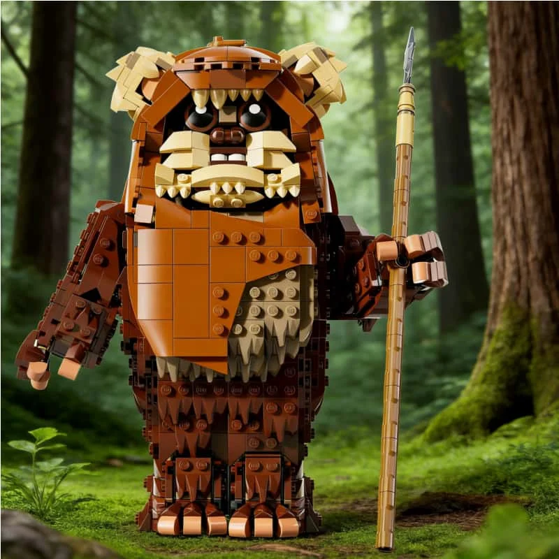 

Brand new 1010 pieces of jungle warrior building blocks assembly creative brick model toy birthday gift and toy set