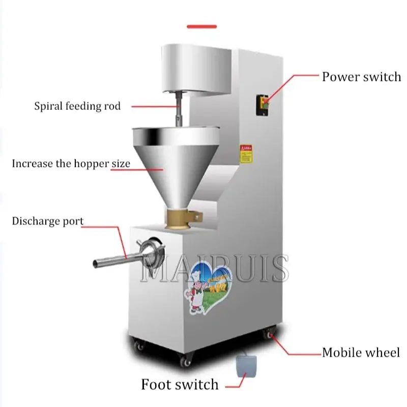 High Quality Electric Sus304 Enema Machine Sausage Stuffer Automatic Sausage Filling Making Machine With Twist For Sale Price