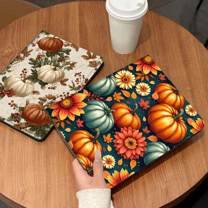 

Cartoon Pumpkin Flower Tablet Case For Lenovo Xiaoxin Legion Pad Tab Pro GT Y700 Gen4 2 11 P11 M10 K10 3rd Plus Gen Gift