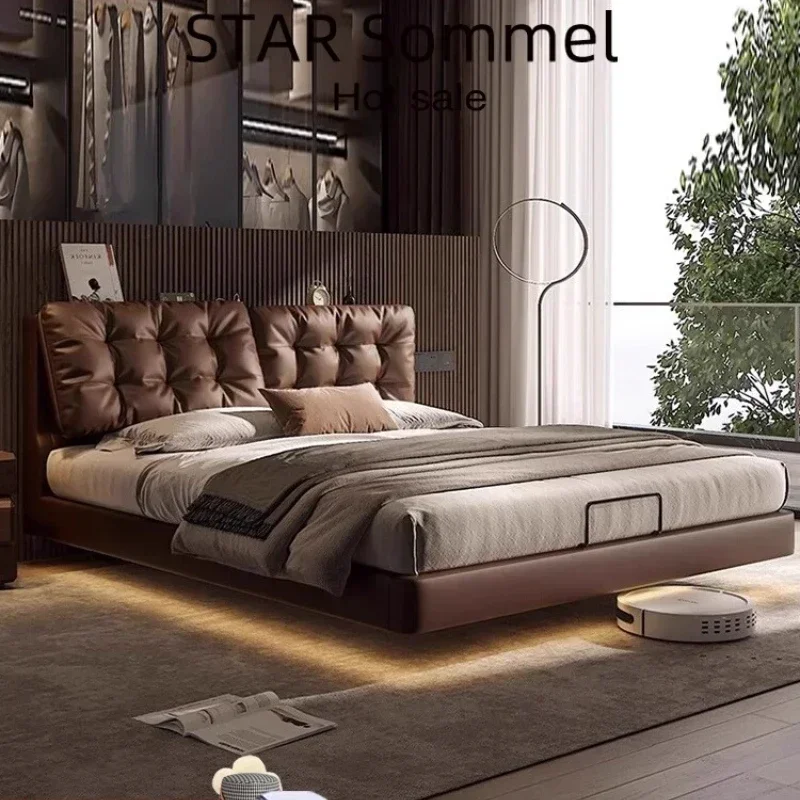 Double Bed Full Marriage Bedrooms Dorm Room Essential Full Size Bed Frame Complete Bedroom Furniture Lit King Size 180x200cm