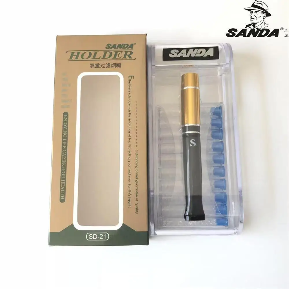Reusable Cigarette Filters with 10pcs Tar filter cartridges-Micropore Tar Reducer, 85% tar filtration rate, Healthier Smoking