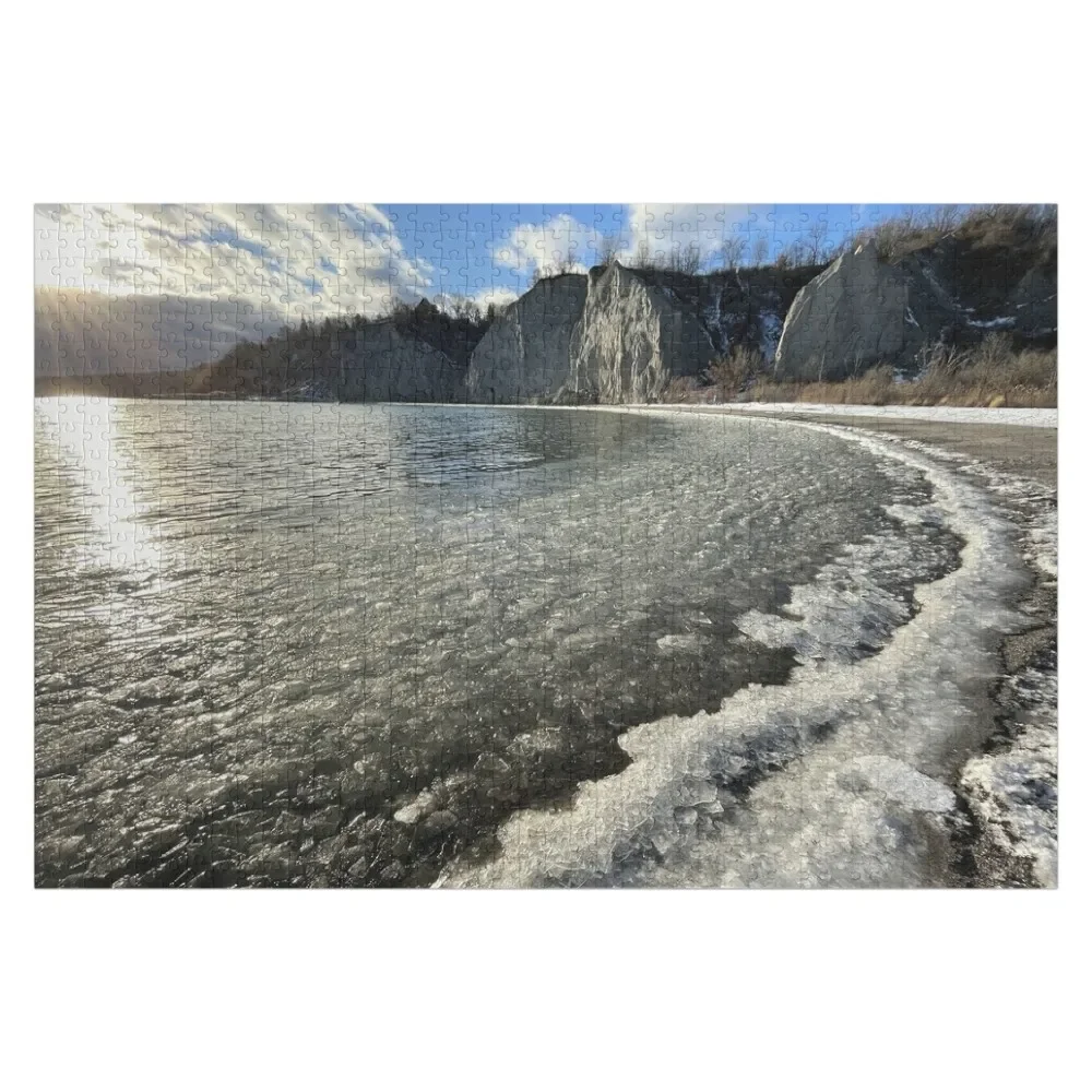 

Пазл Scarborough Bluffs с лесом для взрослых, индивидуальный подарок, деревянный подарок на заказ, персонализированная детская игрушка-головоломка