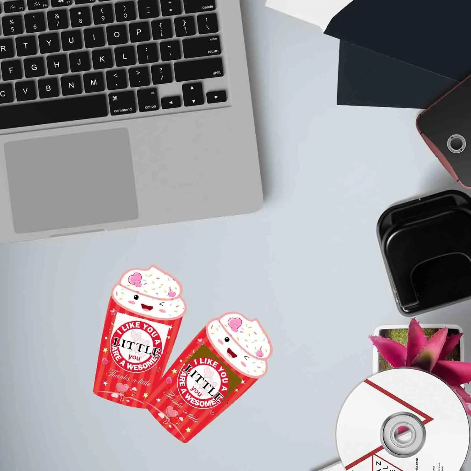 مجموعة بطاقات هدايا القهوة المضحكة لتخرج المعلم في عيد الأم 24 قطعة (وردي)