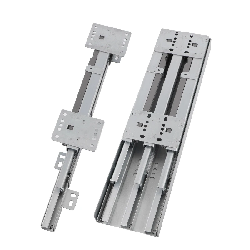 

Heavy-duty heaven and earth guide rail slide rail wardrobe push-pull buffer damping vertical cabinet thickened load-bearing