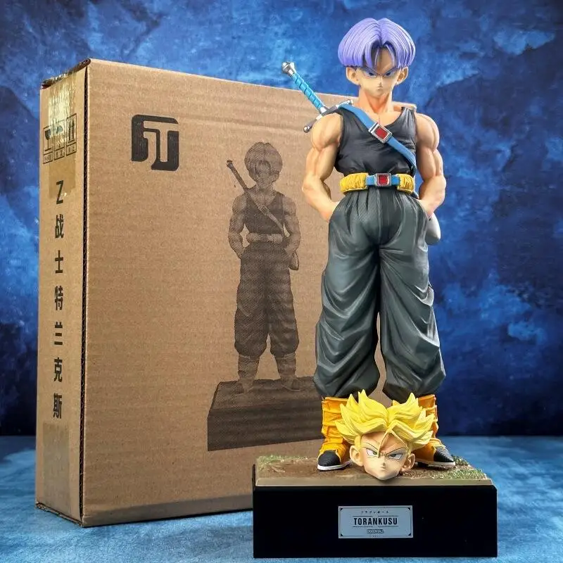 28cm Anime Dragon Ball Z Fighters Trunks Figure Super Saiyan Future Trunks Figurine Action Figures Statue Collectible Model Toys