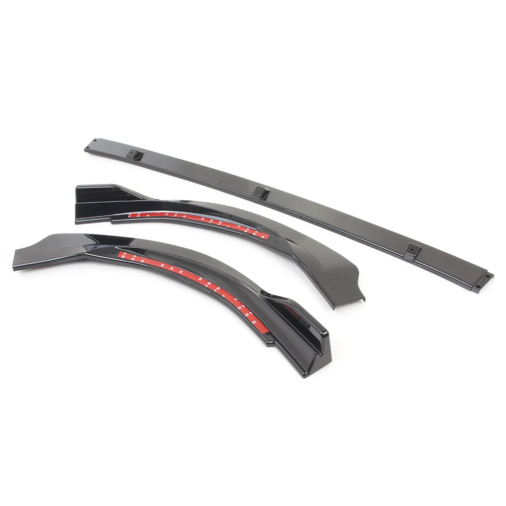 Car Front Bumper Lip Cover Trim For Toyota Camry 2018(Only suitable for SE Version) ABS Plastic 3PCS