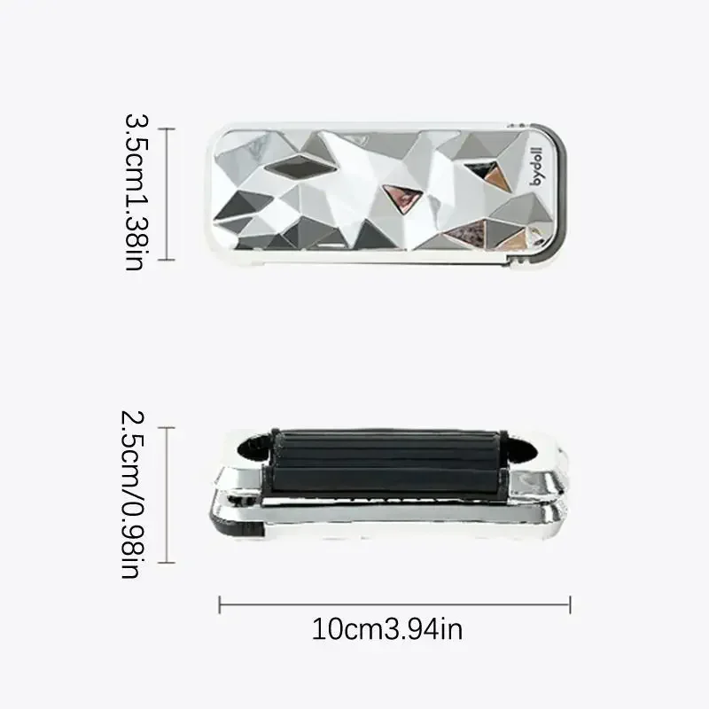 Mini szczotka do włosów 2 w 1, składana szczotka do masażu głowy, antystatyczna, przenośna, z lusterkiem, z poduszką powietrzną do masażu skóry głowy.