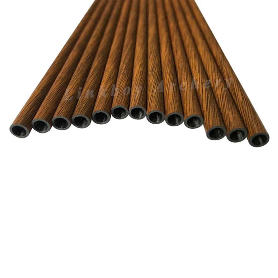 12 قطعة أسهم كربون نقي ID4.2MM الخشب الجلد SP800 900 1000 1100 1200 قوس منحني الطويل الصيد الملحقات #2