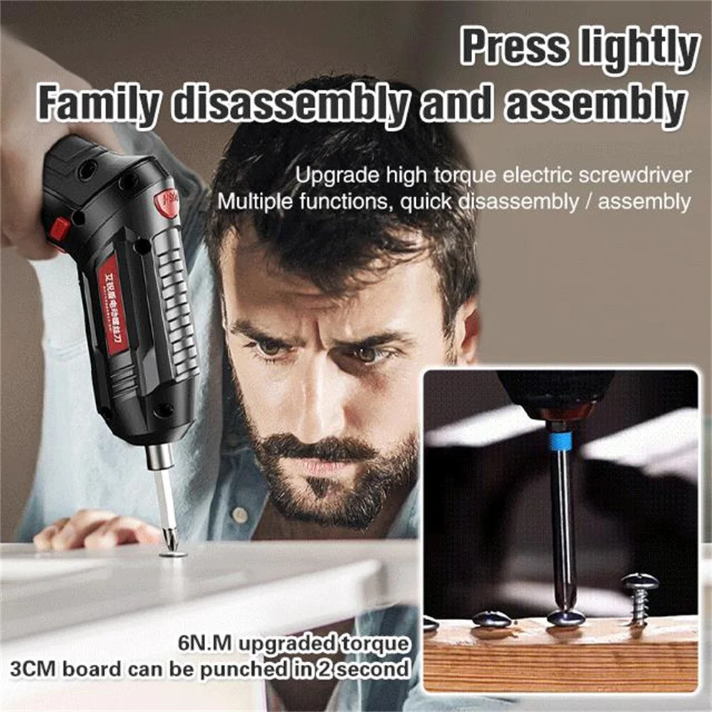 Multifunctional And Powerful Electric Screwdriver  Portable Cordless Drill Screwdriver Rechargeable Electric Drill Power Tools